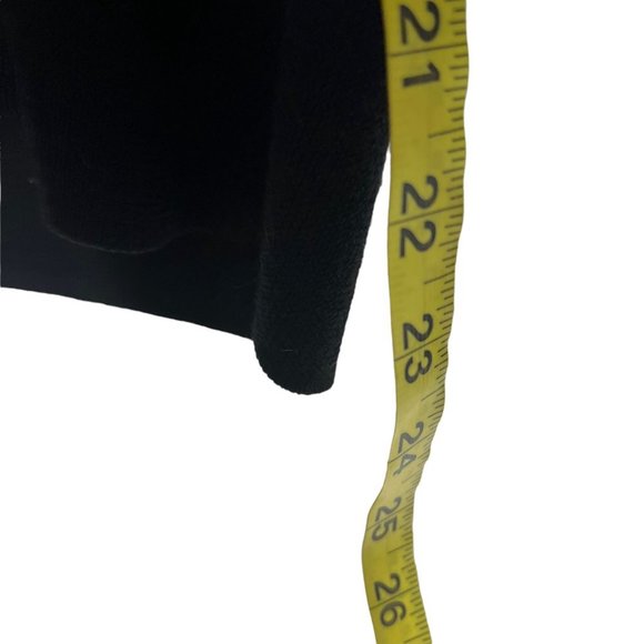 Brooks Brother Black White V Neck Dotted Long Sleeve Knit Sweater Top Medium - Picture 5 of 7